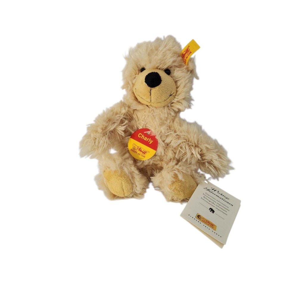 New w/ tags Steiff Charly soft plush‎ cosy friends 6" beige BEAR 012822